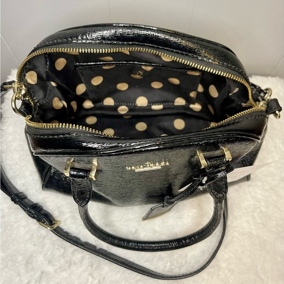 Kate Spade Black Gloss Satchel Bag - Picture 5 of 6
